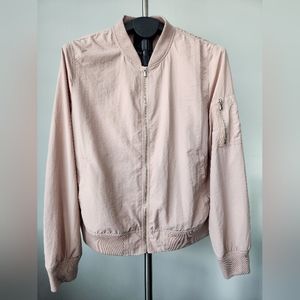 Zara Basic Women's Nude Pink Light Weight Bomper Jacket. Size L
